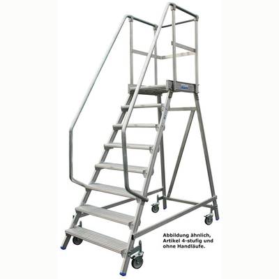 Krause 820143 Aluminium Podestleiter fahrbar Arbeitshöhe (max.): 2.95 m Silber DIN EN 131, BGI 637, BGI 694, BGV-D 36 33-0