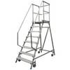 Krause 820136 Aluminium Podestleiter fahrbar Arbeitshöhe (max.): 2.7 m Silber DIN EN 131, BGI 637, BGI 694, BGV-D 36 30 kg