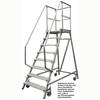 Krause 820167 Aluminium Podestleiter fahrbar Arbeitshöhe (max.): 3.45 m Silber DIN EN 131, BGI 637, BGI 694, BGV-D 36 40.2 kg