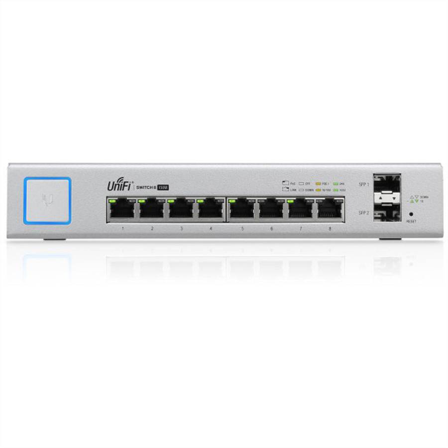 Ubiquiti US-8-150W 8-Port PoE+ Switch Managed Gigabit mit SFP 24V-3