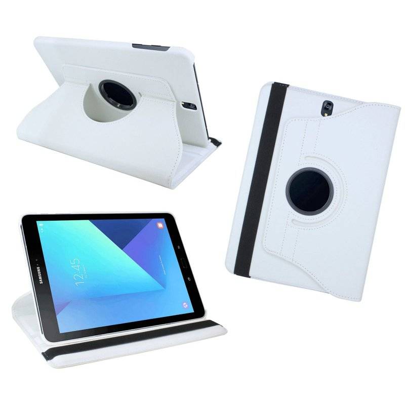 Etui 360° Schutz Hülle Tasche Cover für Samsung Galaxy Tab S3 9.7" (SM-T820) Weiß-0