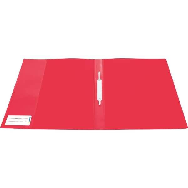 HERMA Schnellhefter, aus PP, DIN A4, transluzent-rot (6504187)-1