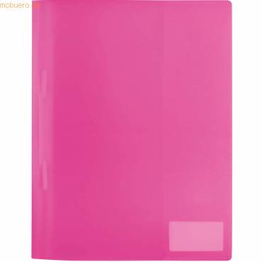HERMA Schnellhefter, aus PP, DIN A4, transluzent-pink