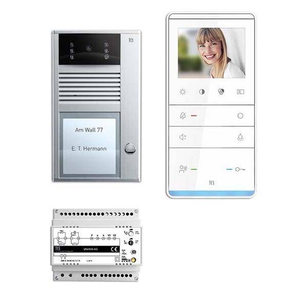 TCS Tür Control Video-Türsprechanlagenset PVC13-0