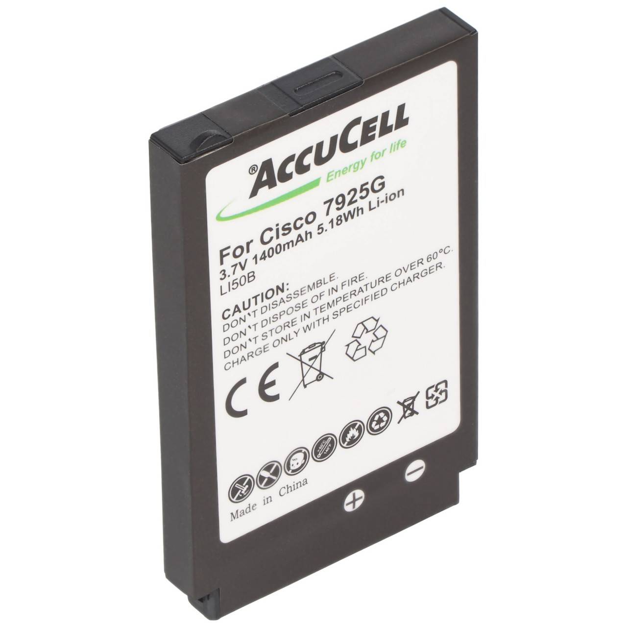 Nachbau Akku passend für den Cisco 7925G Akku 7725, 74-5469-01, U8ZBAE12-0