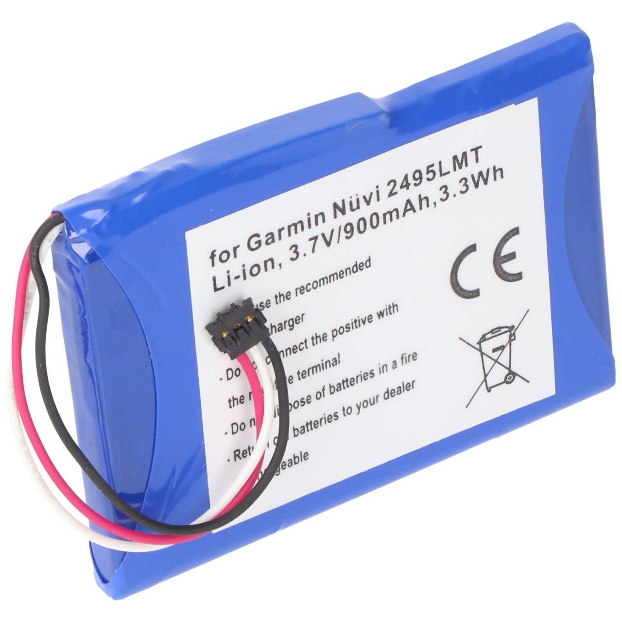 AccuCell Akku passend für den Garmin Nuvi 2405 Akku 361-00035-03, 2455 LMT-0