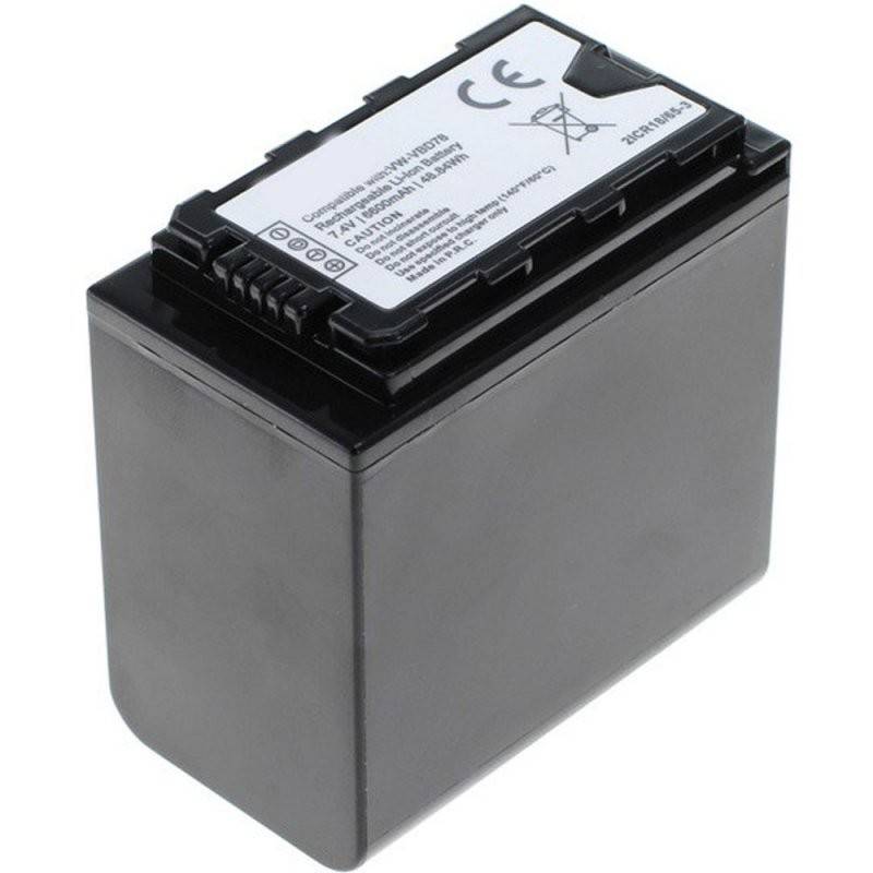 VW-VBD78 Akku für Panasonic HC-X1000 mit Akkustandanzeige VW-VBD78 6600mAh-0
