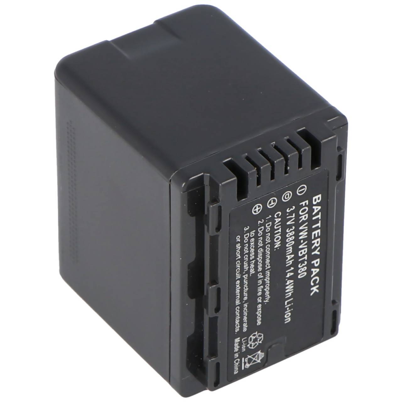 Akku passend für den Panasonic VW-VBT380 Li-Ion Akku 3900mAh, decoded, nur passend für die angegebenen Modelle-2