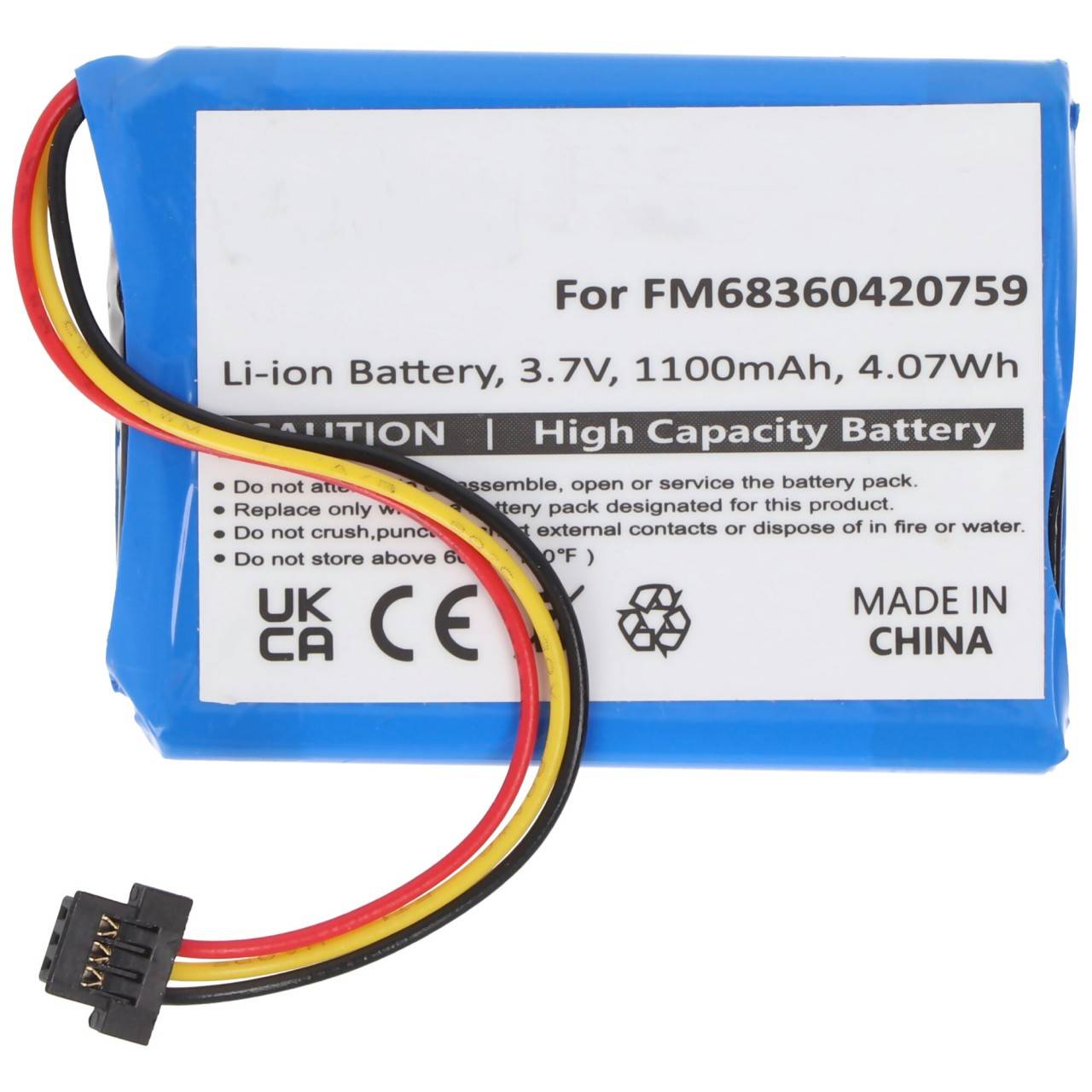 TOMTOM XXL, PRO 4000 Akku 1100mAh als Nachbau Akku von AccuCell-3