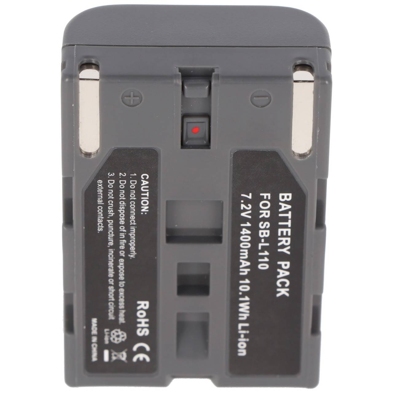 AccuCell Akku passend für Samsung SB-L110, SB-L70, schwarz-4