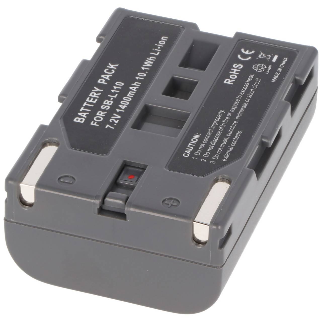 AccuCell Akku passend für Samsung SB-L110, SB-L70, schwarz-5