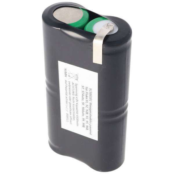 Akku NiMH passend für den Fluke ScopeMeter PM9086/11 Akku 4,8 Volt, 4500mAh 4500mAh