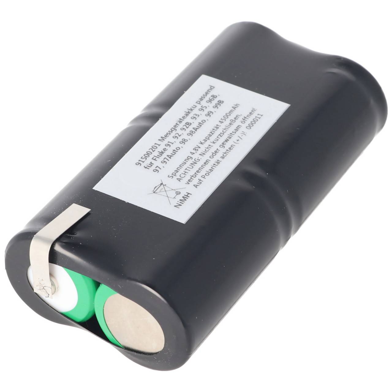 Akku NiMH passend für den Fluke ScopeMeter PM9086/11 Akku 4,8 Volt, 4500mAh 4500mAh-4