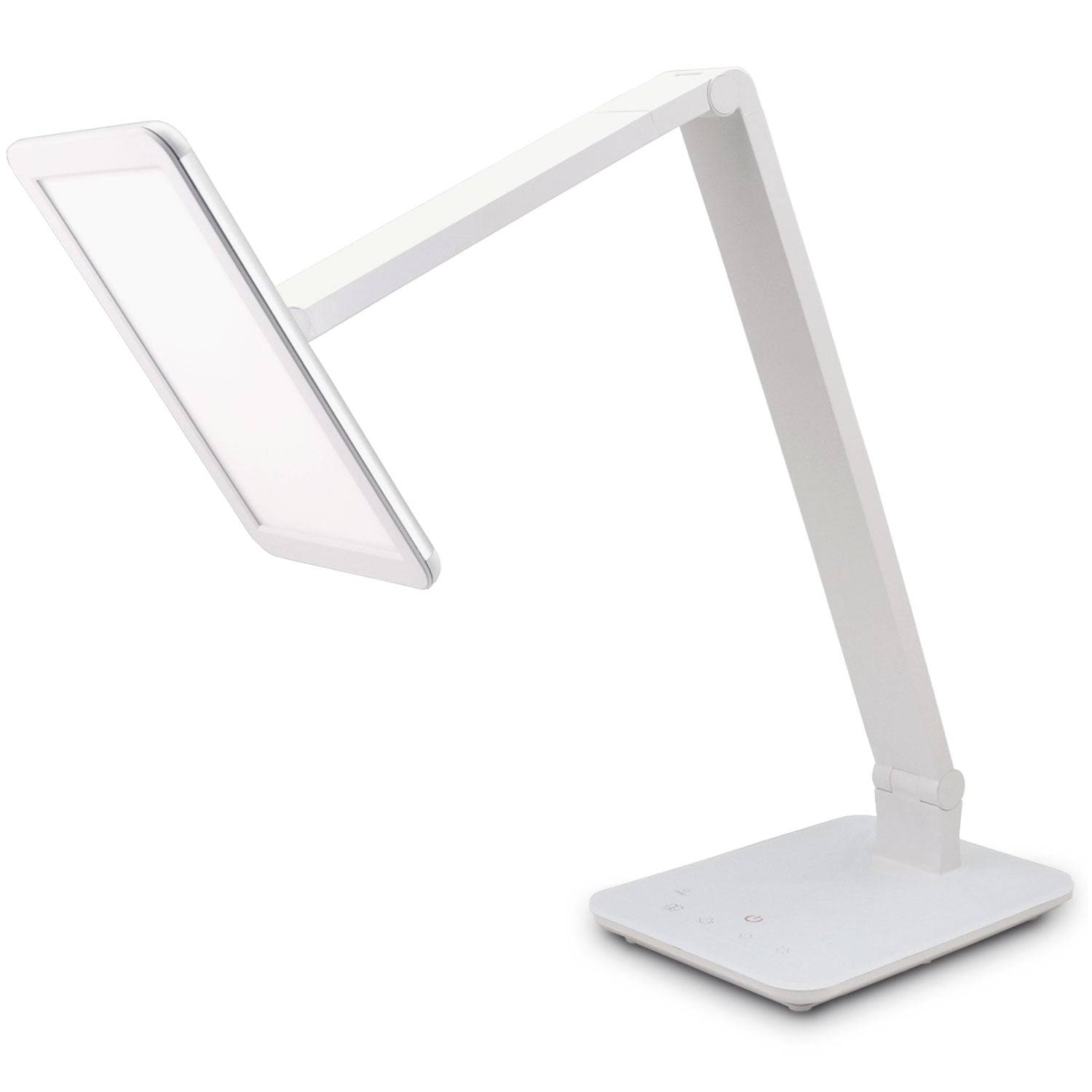 FeinTech LTL00100 LED Schreibtisch-Lampe dimmbar Smarttouch USB weiß-0