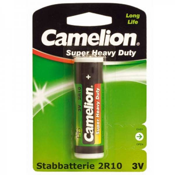 EOL NICHT MEHR LIEFERBAR !!!Batterie 2R10 Duplex Stab-Batterie, 2R10R, 3010, 2010, 3,0 Volt 73x21mm max. 600mAh,...-1