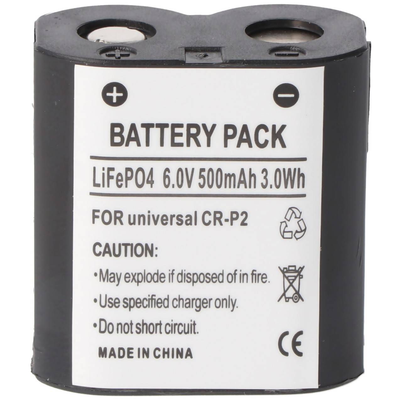 Akku CR-P2 der aufladbare LiFePo4 Akku CRP2 CR-P2 Batterie wiederaufladbar 6 Volt-0