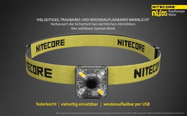 Nitecore NU05 LED Warnlicht 4 Hochleistungs-LED´s-2