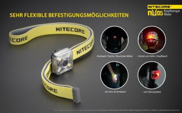 Nitecore NU05 LED Warnlicht 4 Hochleistungs-LED´s-3