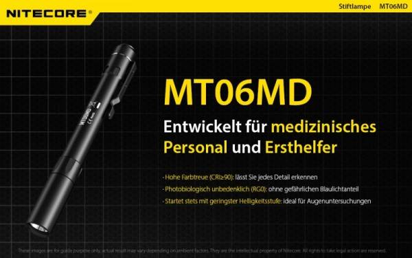 Nitecore MT06MD LED Taschenlampe Kugelschreiberformat Nichia 219B LED 180 Lumen-2
