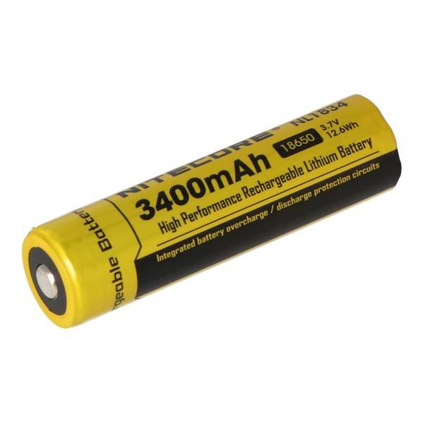 Nitecore Li-Ion Akku Typ 18650 mit 3400mAh NL1834 69,4x18,3mm mit Schutzschaltung-3