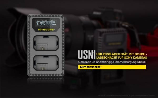 Nitecore USN1 USB-Ladegerät für Sony Cameras-1