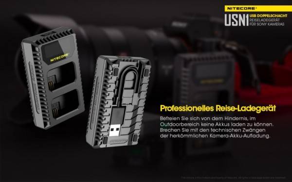 Nitecore USN1 USB-Ladegerät für Sony Cameras-2