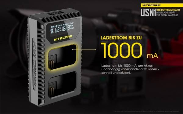 Nitecore USN1 USB-Ladegerät für Sony Cameras-4