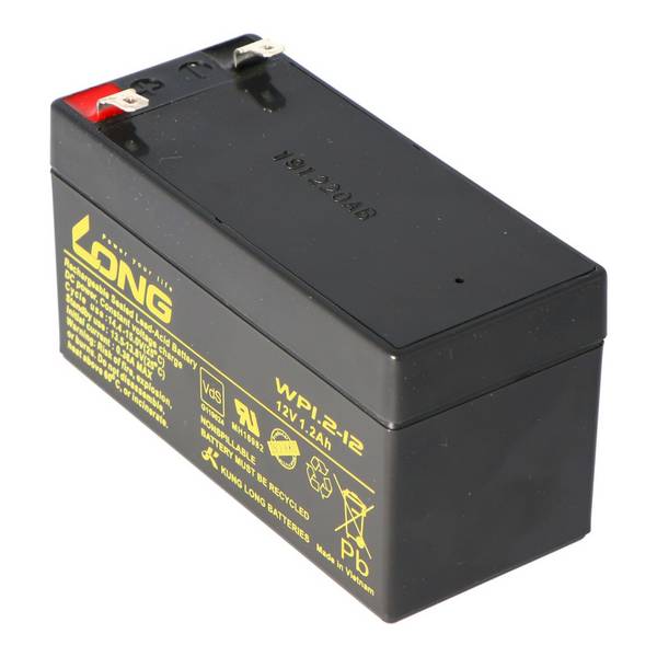 Kung Long WP1.2-12, 12Volt, 1.2Ah VDS G104002, Faston 4,8mm
