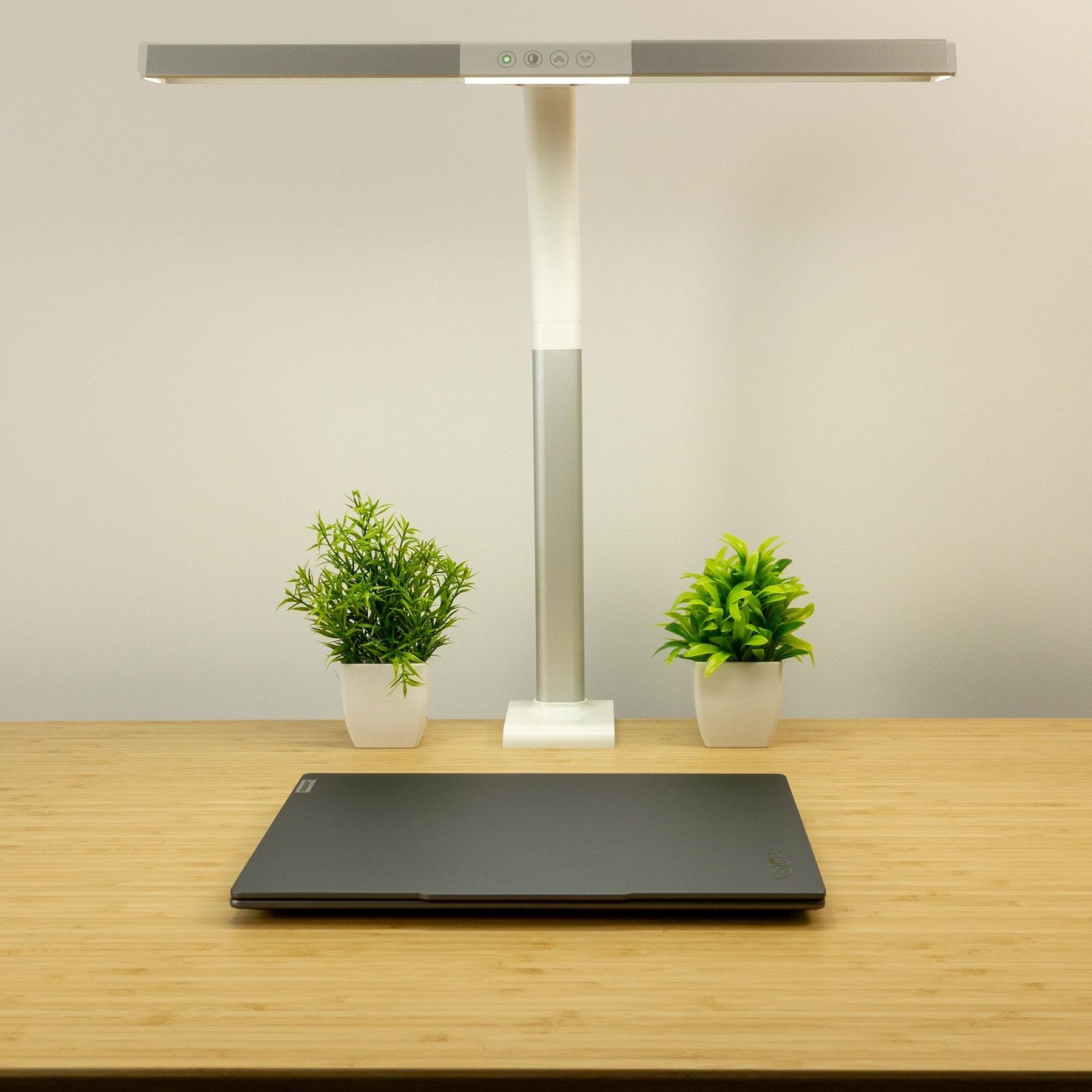 FeinTech LTL00310E LED Schreibtisch-Lampe 50 cm dimmbar Klemmfuß-5