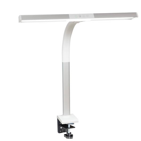 FeinTech LTL00310E LED Schreibtisch-Lampe 50 cm dimmbar Klemmfuß