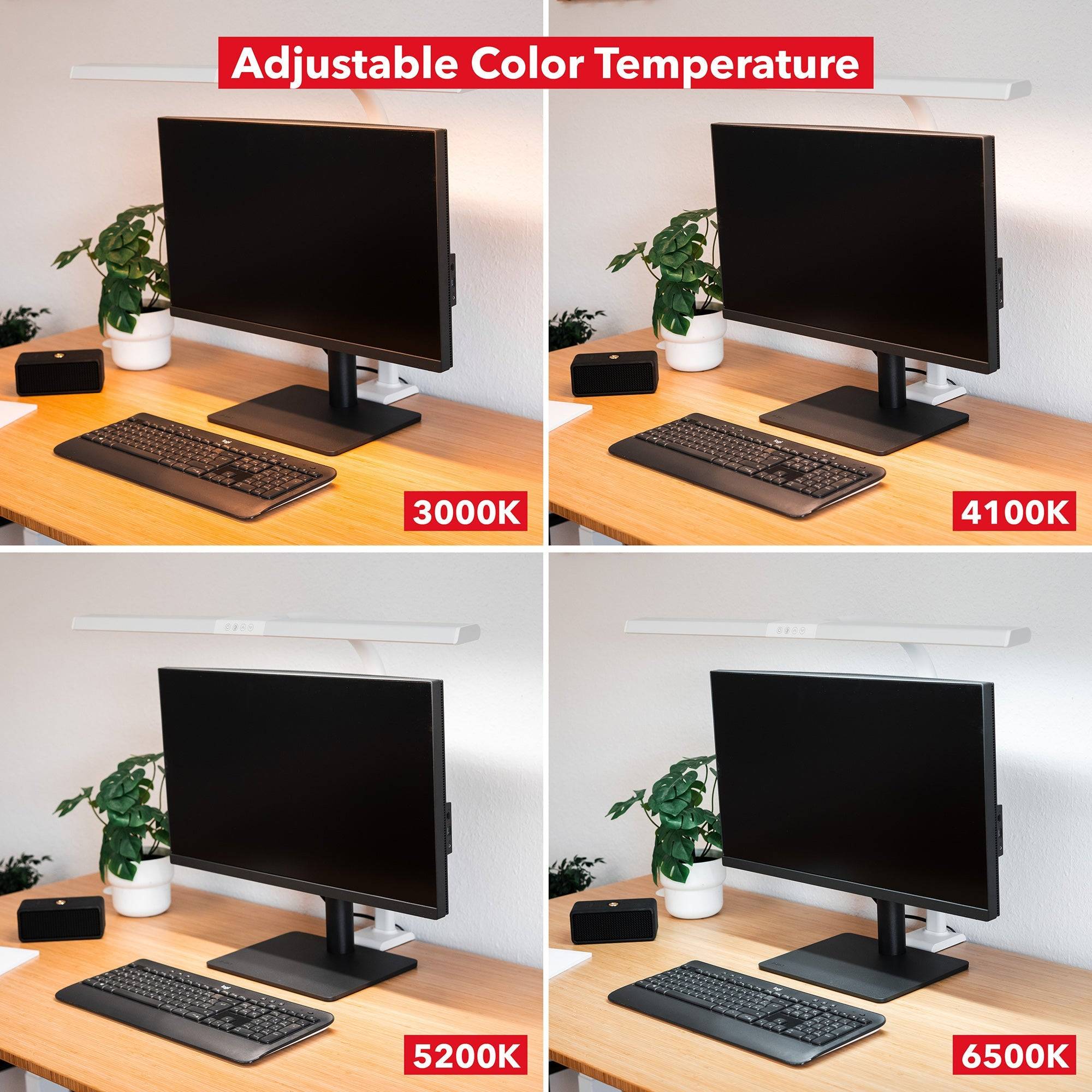 Sehr große, moderne LED-Leuchte mit Klemmfuß, dimmbar und Lichtfarbe einstellbar-4