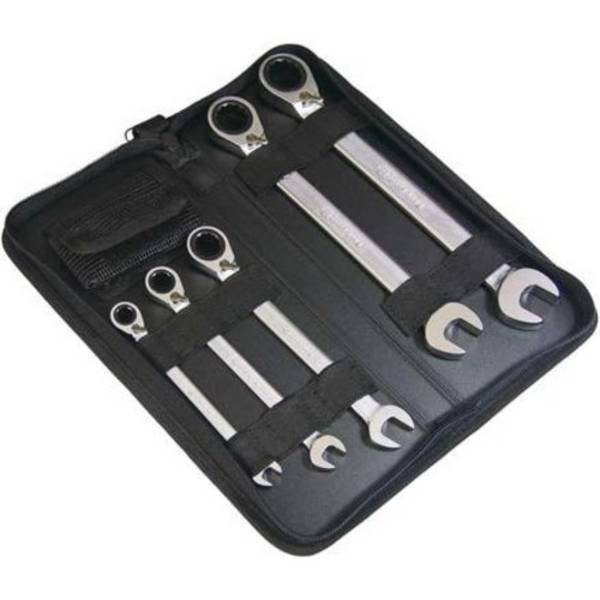 Format Maulschlüssel mit Ringratsche Satz 9 teilig  8 - 19 mm