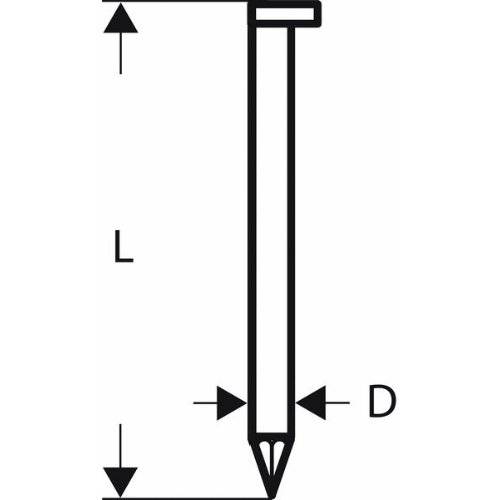 D-Kopf Streifennagel SN34DK 75G, 2,8 mm, 75 mm, verzinkt, glatt-0