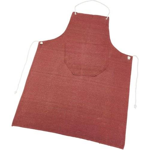 Segeltuchschürze, rot/braun-0