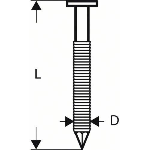Rundkopf-Streifennagel SN21RK 90RHG 3,1 mm, 90mm, feuerverz., gerillt, 2500 St.-0