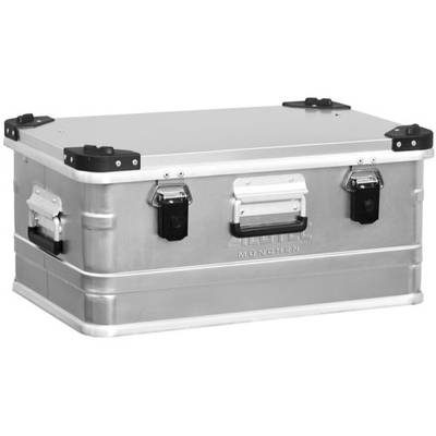 EUROKRAFT Aluminiumbehälter mit Stapelecken - Inhalt 47 l  LxBxH 582 x 385 x 277 mm - Alu-Koffer Transportkisten aus