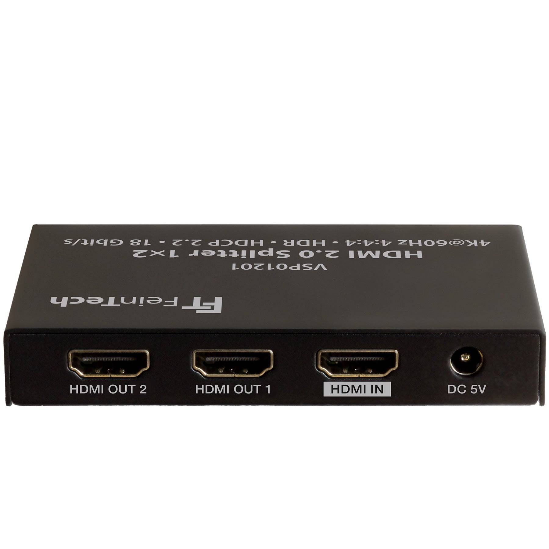 FeinTech VSP01201 HDMI 2.0 Splitter 1 In 2 Out mit Downscaler 4K-1