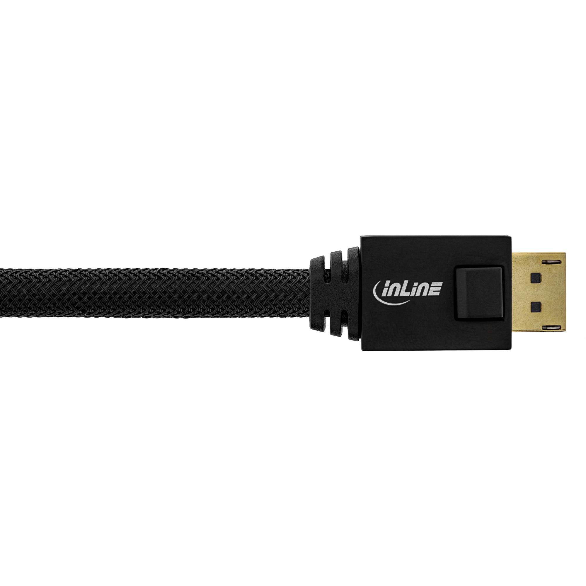 InLine® DisplayPort Aktiv-Kabel, 4K2K, schwarz, vergoldete Kontakte, 25m-1
