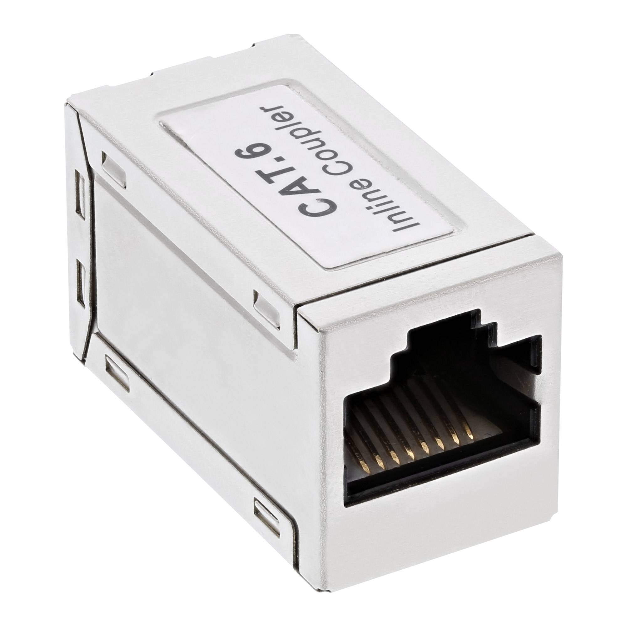 InLine® Patchkabelkupplung Metall Cat.6, 2x RJ45 Buchse, geschirmt-1