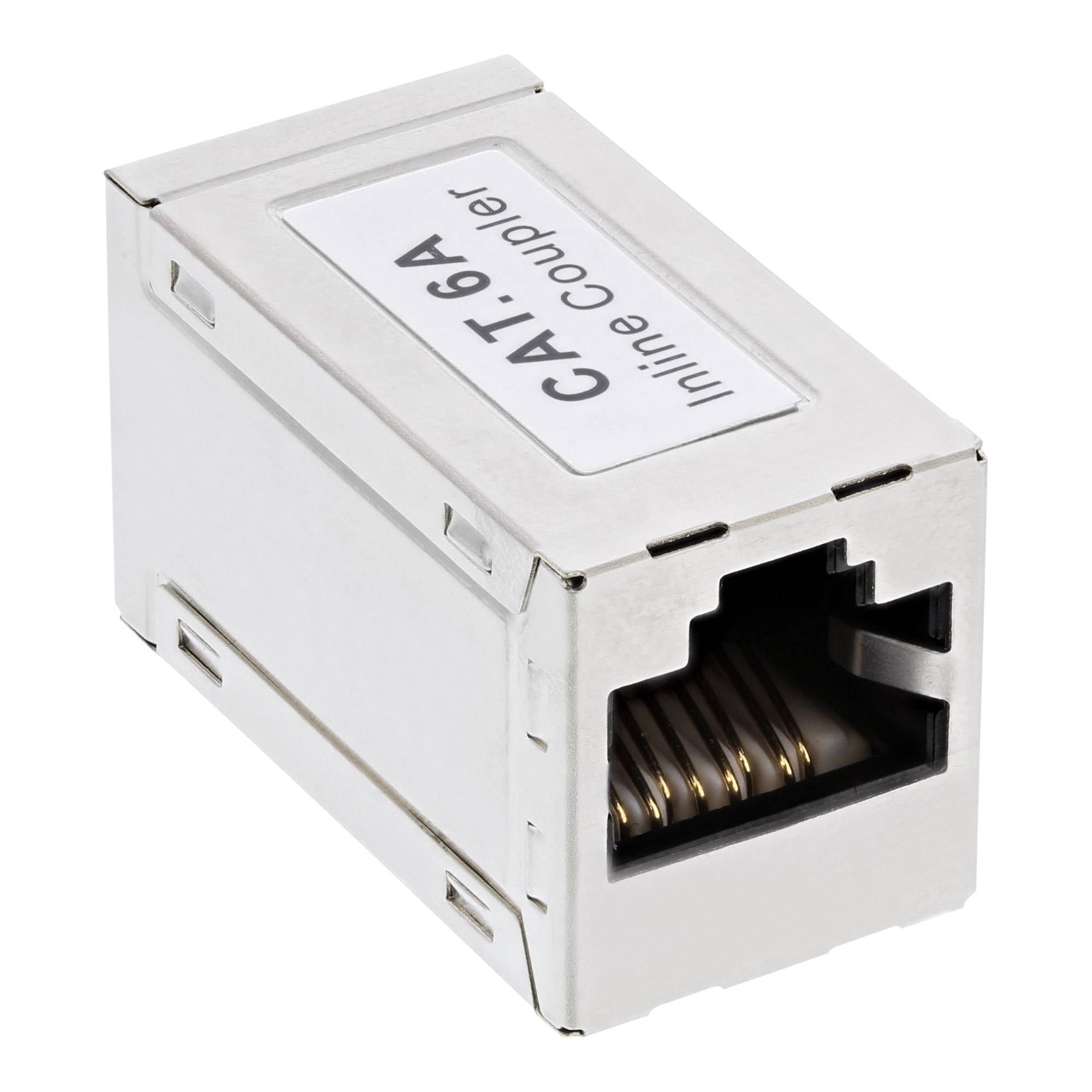 InLine® Patchkabelkupplung Metall Cat.6A, 2x RJ45 Buchse, geschirmt-1