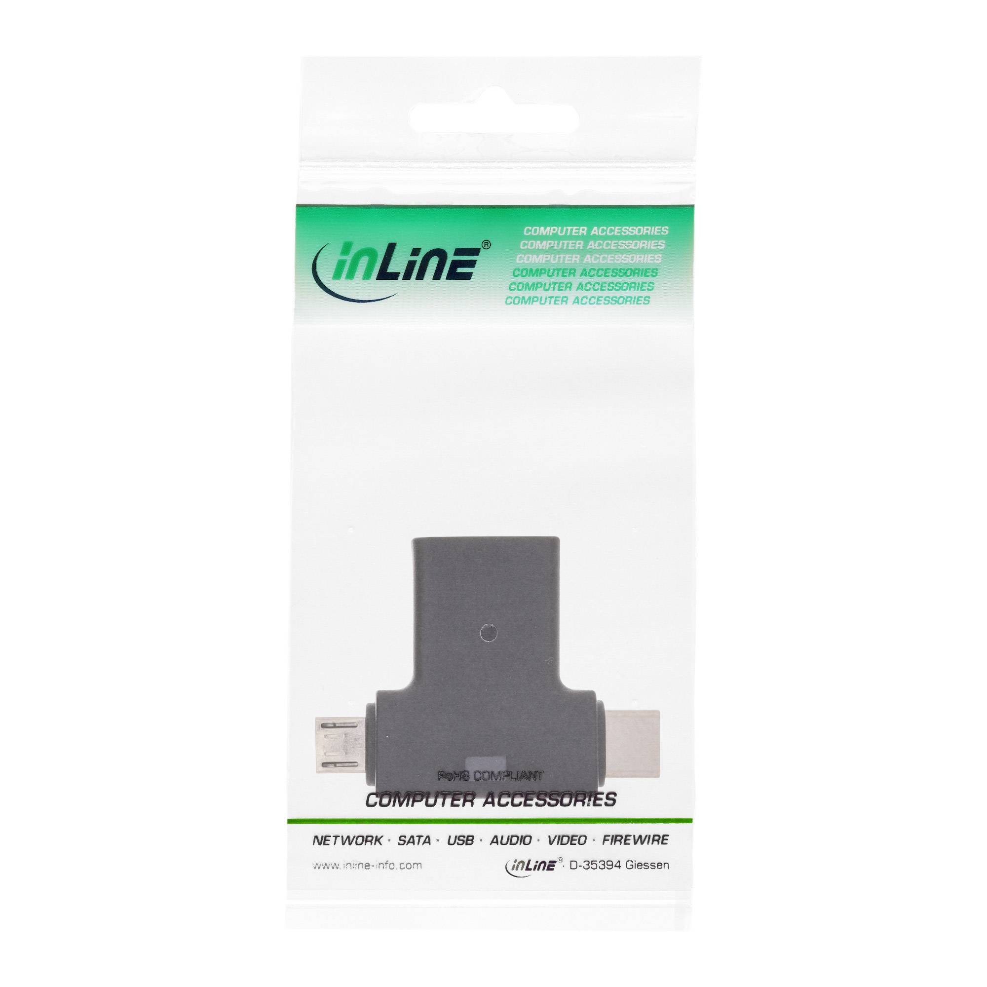 InLine® USB 3.1/2.0 T-Adapter, USB-C Stecker oder Micro-USB an A Buchse-2