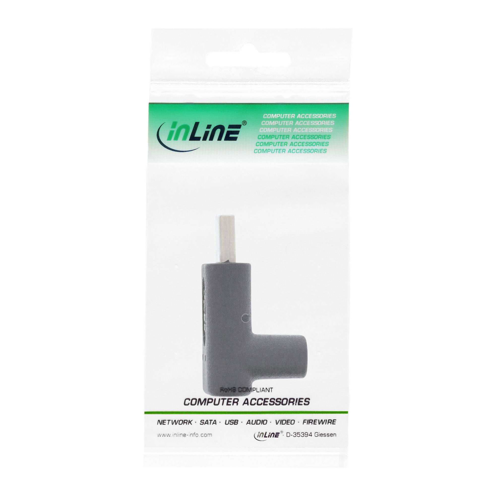 InLine® USB 3.2 Gen.2 Adapter, USB-C Stecker an C Buchse, oben/unten gewinkelt-2