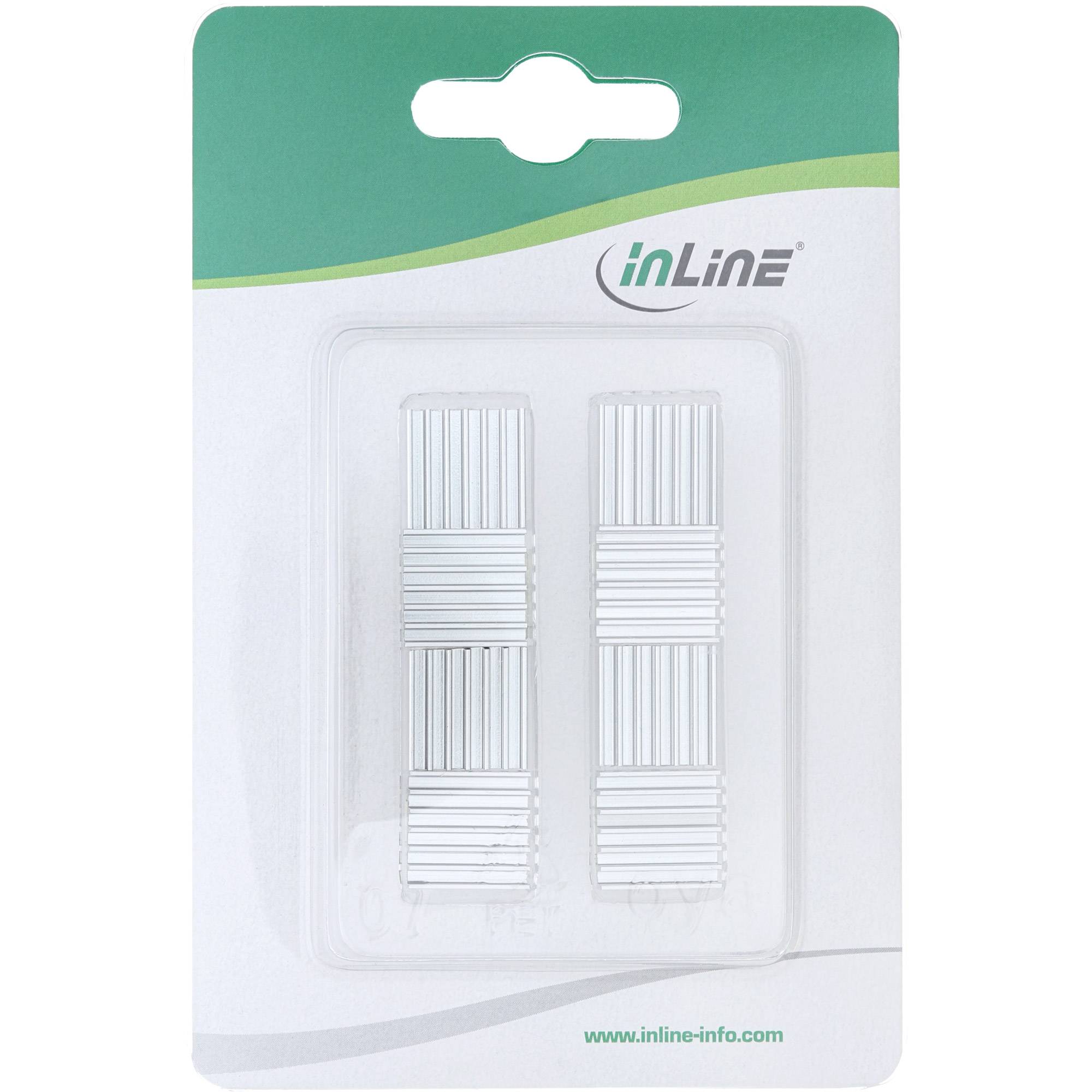 8er Pack InLine® IC-Kühler, selbstklebende Kühlrippen-1
