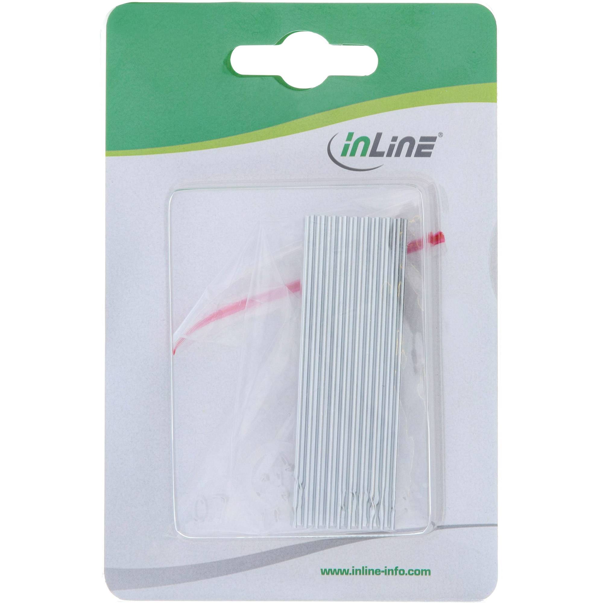 InLine® M.2 SSD Kühlkörper, passiv, Kühlrippen, silber-2