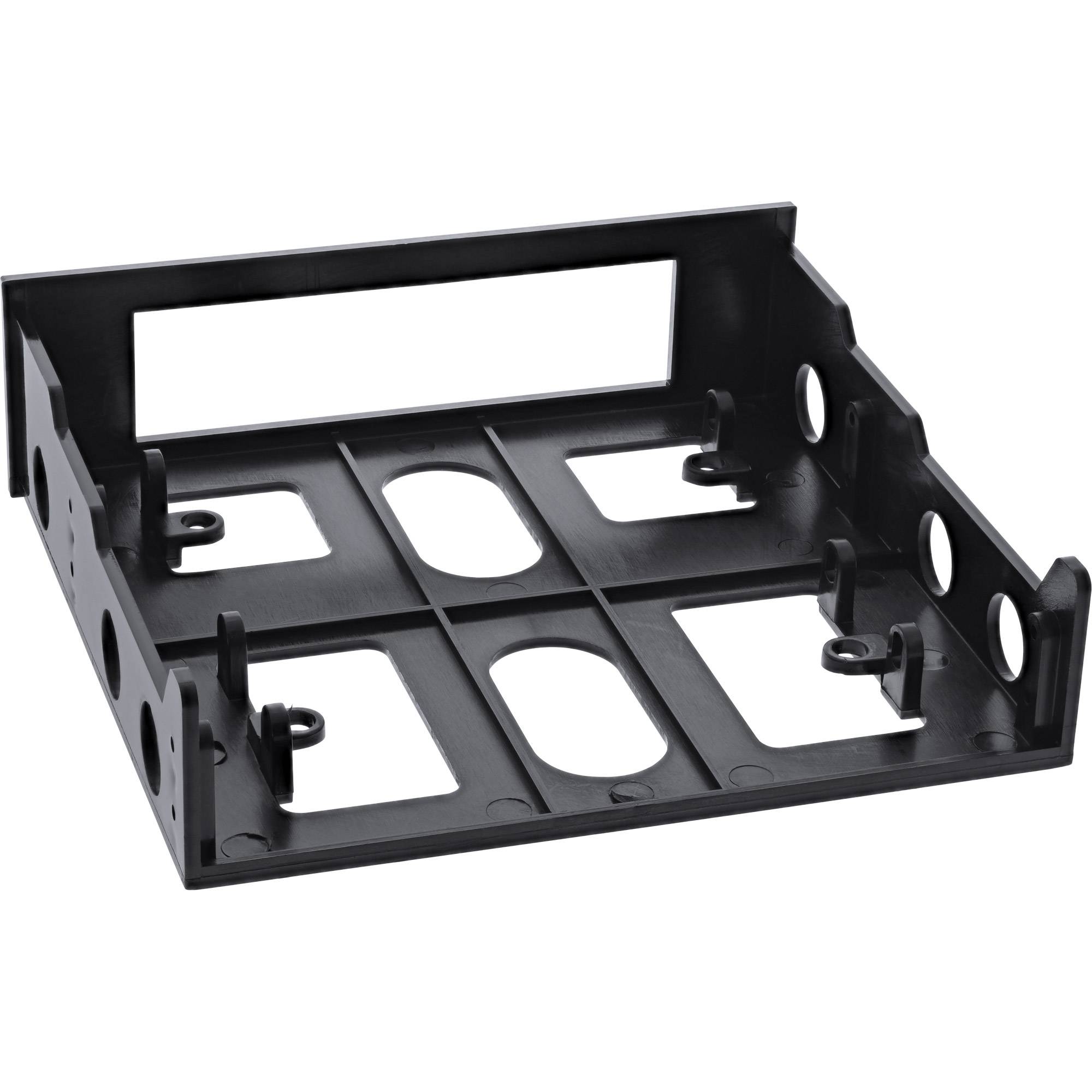InLine® Floppy-Einbaurahmen mit Schrauben, schwarz-1