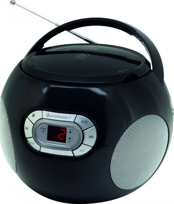 Soundmaster CD-Boombox UKW,Hörbuchfunktion SCD2120SW sw