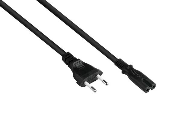 Good Connections P0370-S075 - 7,5 m - Netzstecker Typ C - C7-Koppler - H03VVH2-F