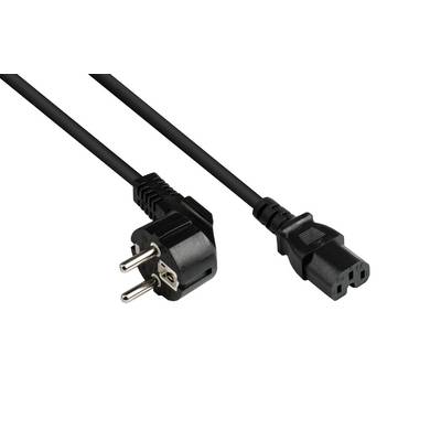 Good Connections P0150-S007 - 0,75 m - Netzstecker Typ E+F - C15-Koppler - H05VV-0