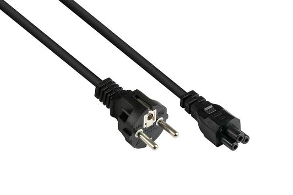Good Connections P0005-S030 - 3 m - Netzstecker Typ E+F - C5-Koppler - H05VV-F -