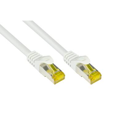 Good Connections® RJ45 Patchkabel mit Cat. 7 Rohkabel und Rastnasenschutz (RNS®), S/FTP, PiMF, 500MHz, weiß, 5m-0